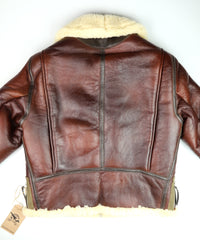 Aero B-6 Military Flight Jacket, size 44, Russet with Dark Seal Vicenza Trim