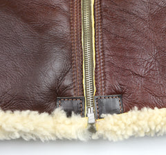 Aero B-6 Military Flight Jacket, size 44, Russet with Dark Seal Vicenza Trim