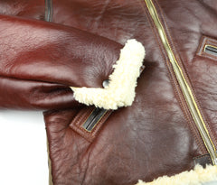 Aero B-6 Military Flight Jacket, size 44, Russet with Dark Seal Vicenza Trim