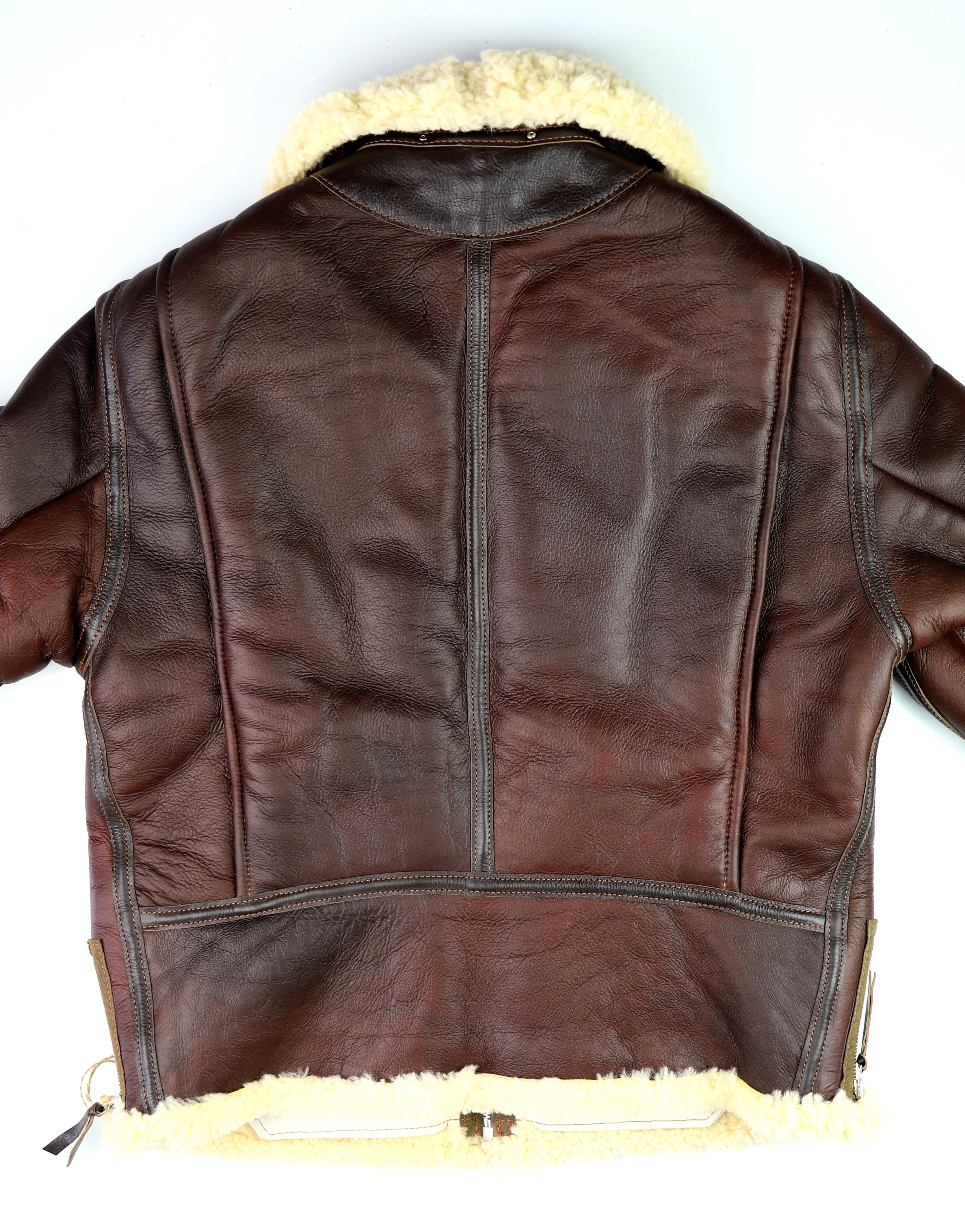 Aero B-6 Military Flight Jacket, size 44, Redskin with Dark Seal Vicenza Trim