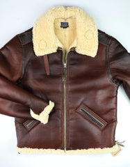 Aero B-6 Military Flight Jacket, size 44, Redskin with Dark Seal Vicenza Trim