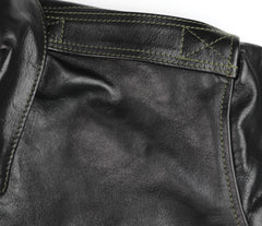Aero A-2 Military Flight Jacket, size 42, Blackened Brown Vicenza Horsehide