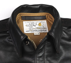 Aero A-2 Military Flight Jacket, size 40, Blackened Brown Vicenza Horsehide