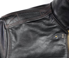 Aero A-2 Military Flight Jacket, size 40, Blackened Brown Vicenza Horsehide