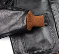 Aero A-2 Military Flight Jacket, size 40, Blackened Brown Vicenza Horsehide
