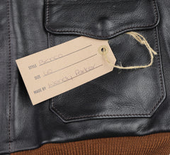 Aero A-2 Military Flight Jacket, size 40, Blackened Brown Vicenza Horsehide