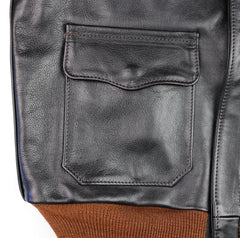 Aero A-2 Military Flight Jacket, size 40, Blackened Brown Vicenza Horsehide