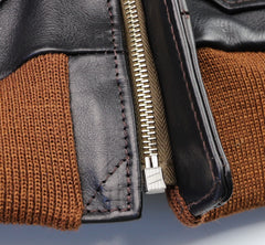 Aero A-2 Military Flight Jacket, size 40, Blackened Brown Vicenza Horsehide