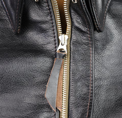 Aero A-2 Military Flight Jacket, size 40, Blackened Brown Vicenza Horsehide