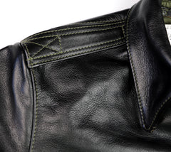 Aero A-2 Military Flight Jacket, size 40, Blackened Brown Vicenza Horsehide