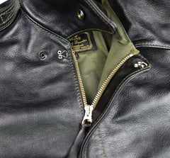 Aero A-2 Military Flight Jacket, size 40, Blackened Brown Vicenza Horsehide