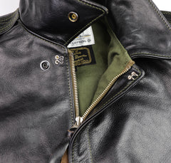 Aero A-2 Military Flight Jacket, size 44, Blackened Brown Vicenza Horsehide