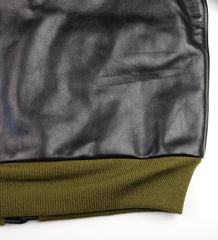 Aero A-2 Military Flight Jacket, size 44, Blackened Brown Vicenza Horsehide