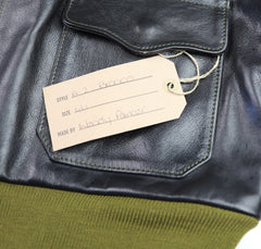 Aero A-2 Military Flight Jacket, size 44, Blackened Brown Vicenza Horsehide
