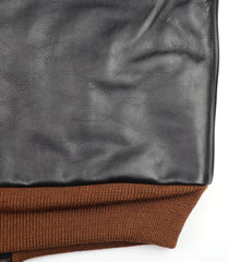 Aero A-2 Military Flight Jacket, size 42, Blackened Brown Vicenza Horsehide