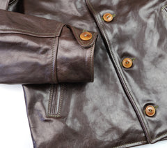 Aero Hooch Hauler, Button-up, size 44, Chestnut Badalassi Cowhide