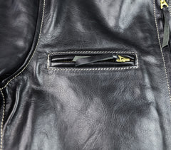 Aero Cafe' Racer, size 36, Black Badalassi Cowhide