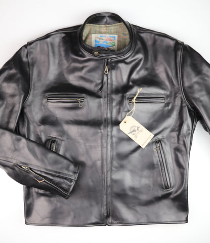 Aero Cafe' Racer, size 48, Black CXL Steerhide