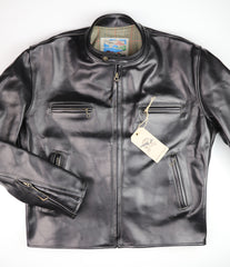 Aero Cafe' Racer, size 48, Black CXL Steerhide