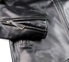 Aero Cafe' Racer, size 48, Black CXL Steerhide