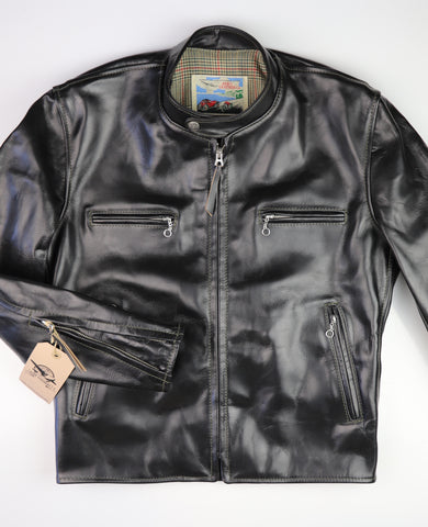 Aero Cafe' Racer, size 40, Black CXL Steerhide