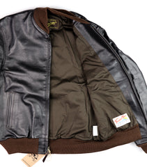 Aero College Jacket, size 38 (fits like 42), Blackened Brown Vicenza Horsehide