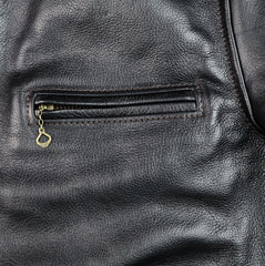 Aero College Jacket, size 38 (fits like 42), Blackened Brown Vicenza Horsehide