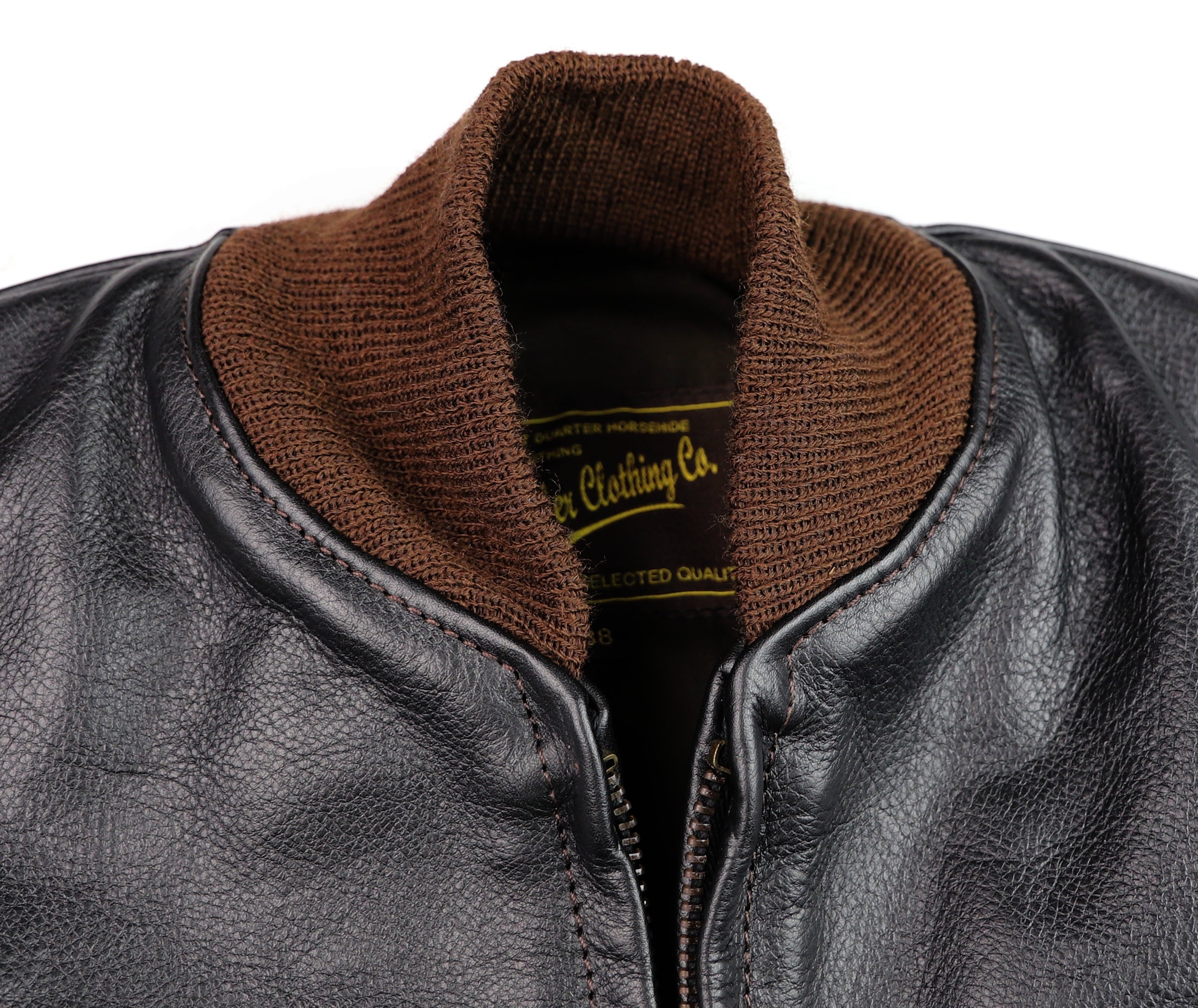 Aero College Jacket, size 38 (fits like 42), Blackened Brown Vicenza Horsehide