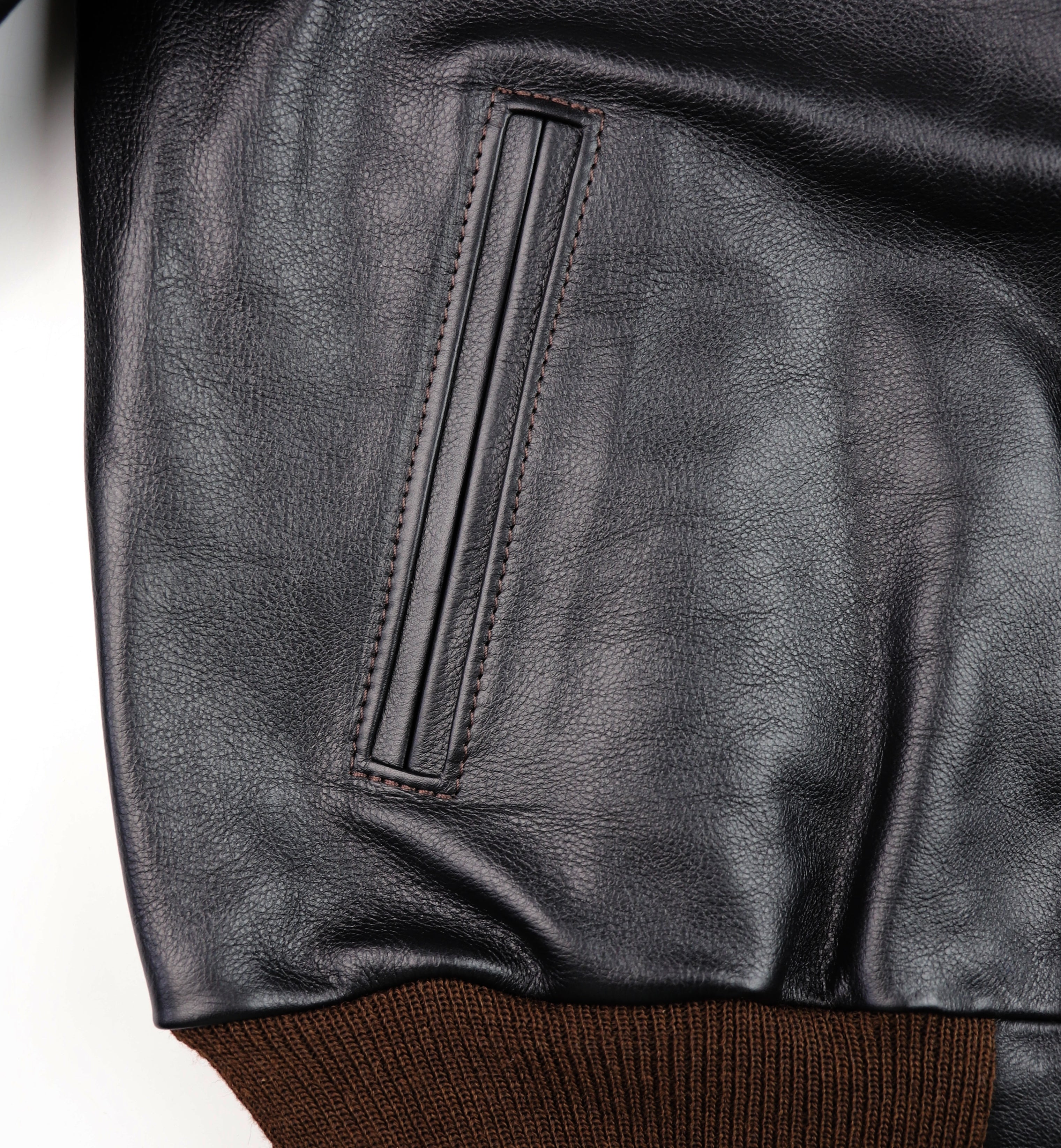 Aero College Jacket, size 38 (fits like 42), Blackened Brown Vicenza Horsehide