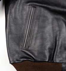 Aero College Jacket, size 38 (fits like 42), Blackened Brown Vicenza Horsehide