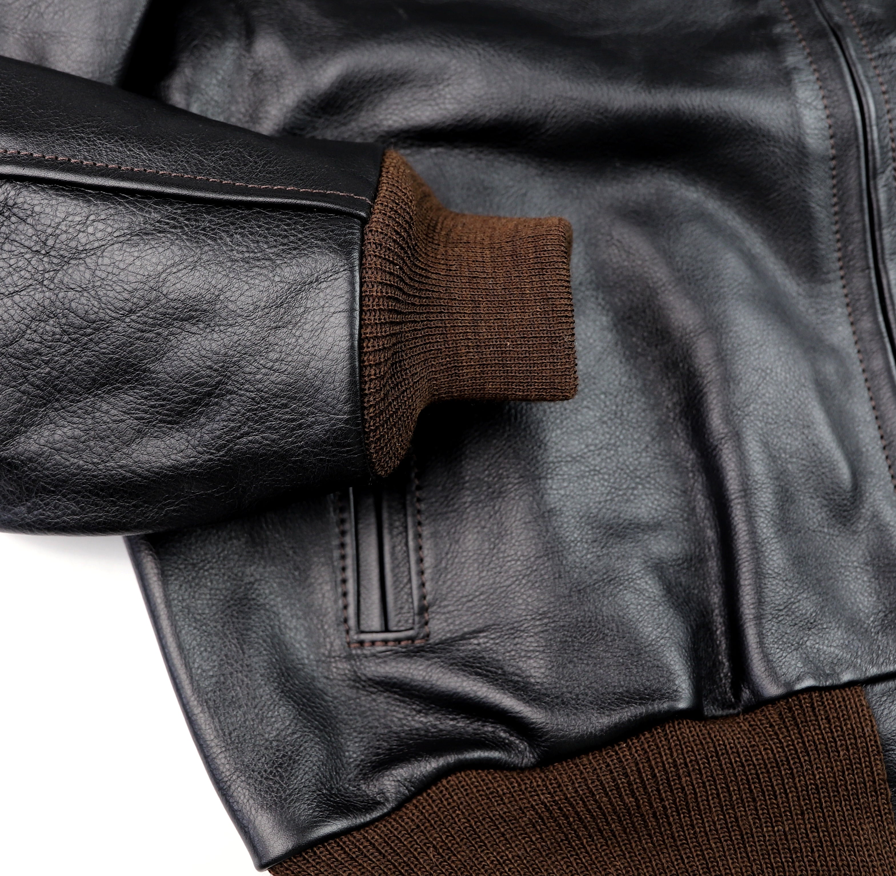 Aero College Jacket, size 38 (fits like 42), Blackened Brown Vicenza Horsehide