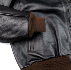 Aero College Jacket, size 38 (fits like 42), Blackened Brown Vicenza Horsehide