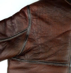 Aero D-1 Military Flight Jacket, size 40, Redskin with Dark Seal Vicenza Trim