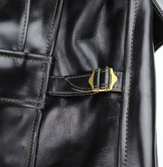 Aero Half Belt Deluxe, size 38 (fits like size 42), Black CXL Steerhide