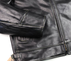 Aero Highwayman, sz 36 (fits like size 40), Black Badalassi Cowhide