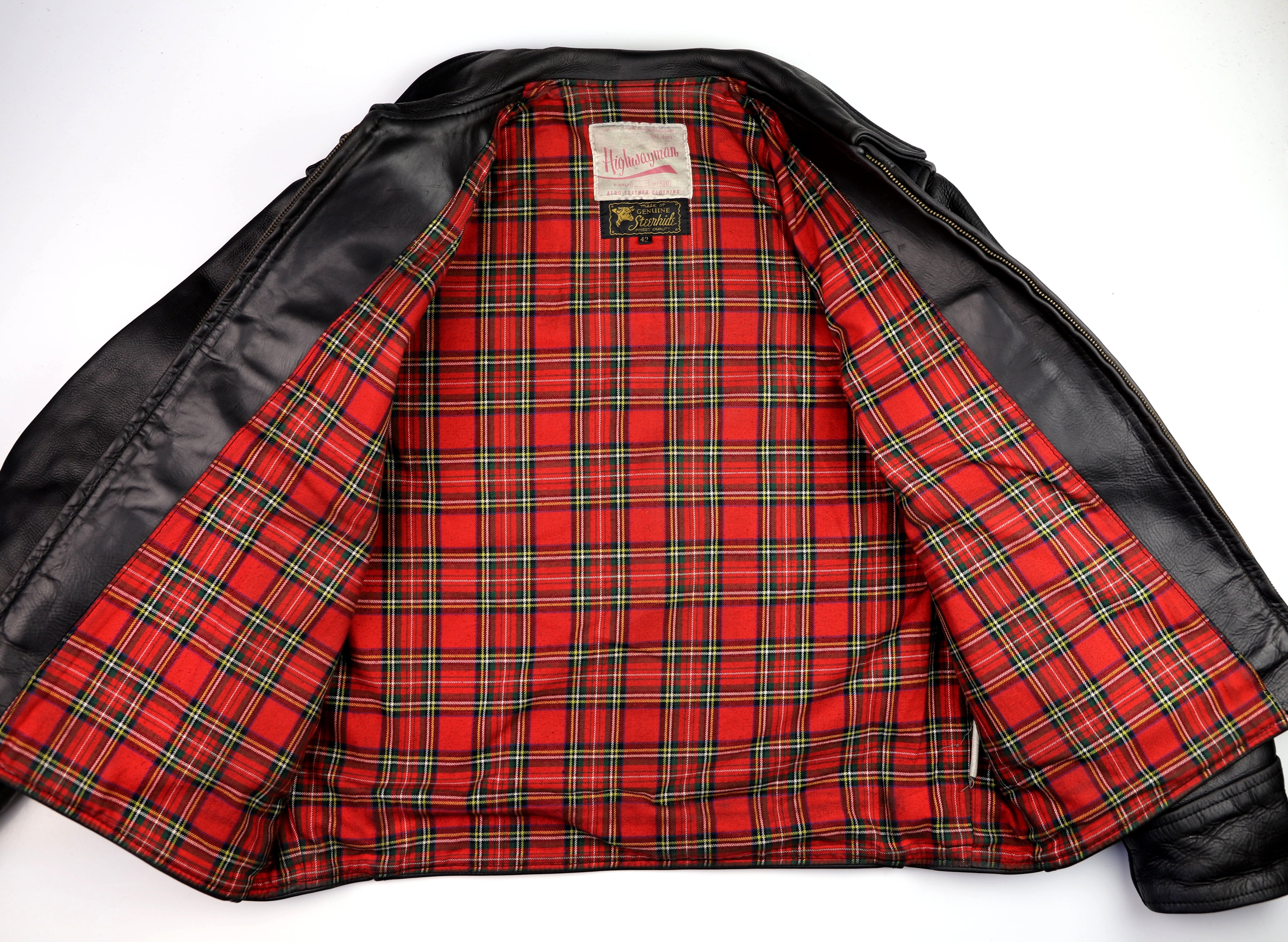 Aero Highwayman, sz 42, Black CXL Steerhide, Gently Worn