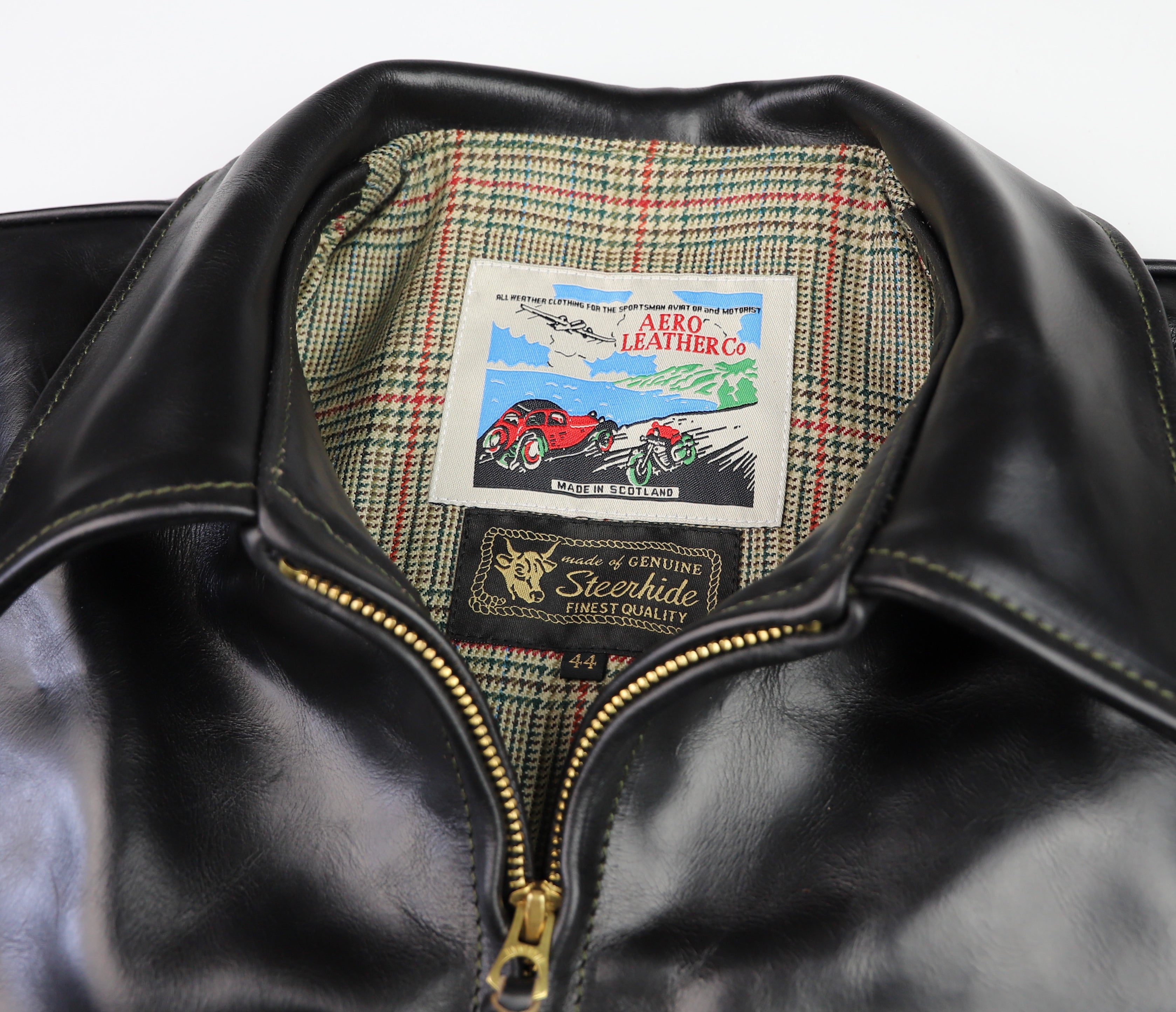 Aero Highwayman, size 44, Black Chromexcel Steerhide