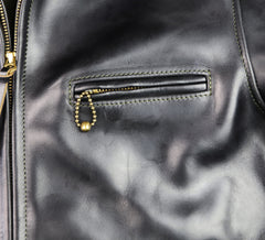 Aero Highwayman, size 36 (fits like 40), Black Chromexcel Steerhide