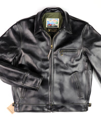Aero Highwayman, size 36 (fits like 40), Black Chromexcel Steerhide