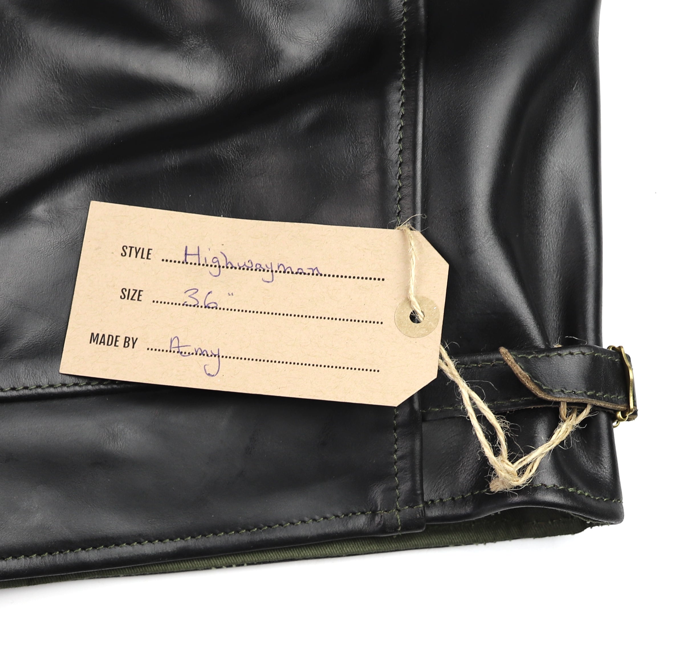 Aero Highwayman, size 36 (fits like 40), Black Chromexcel Steerhide