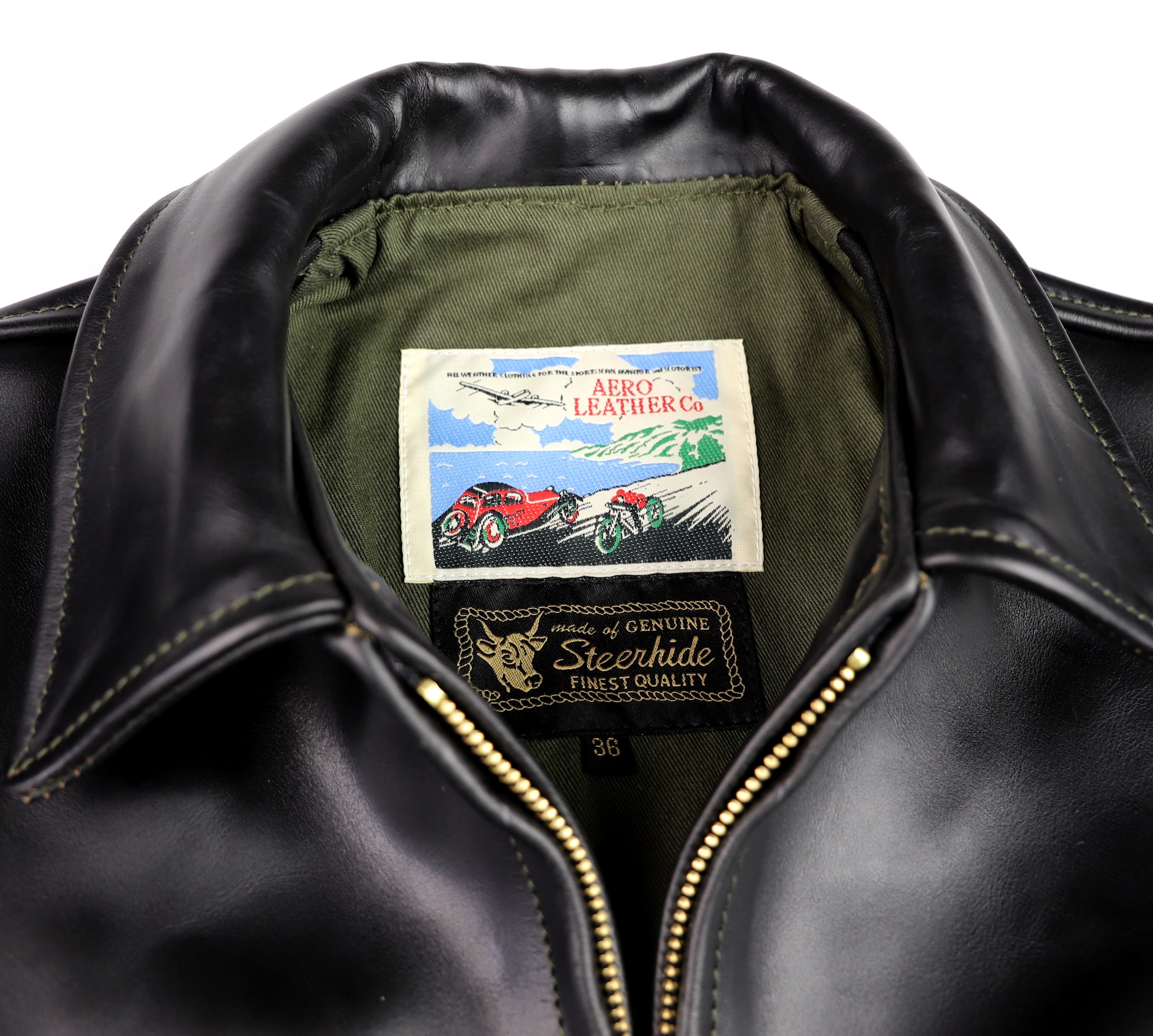 Aero Highwayman, size 36 (fits like 40), Black Chromexcel Steerhide
