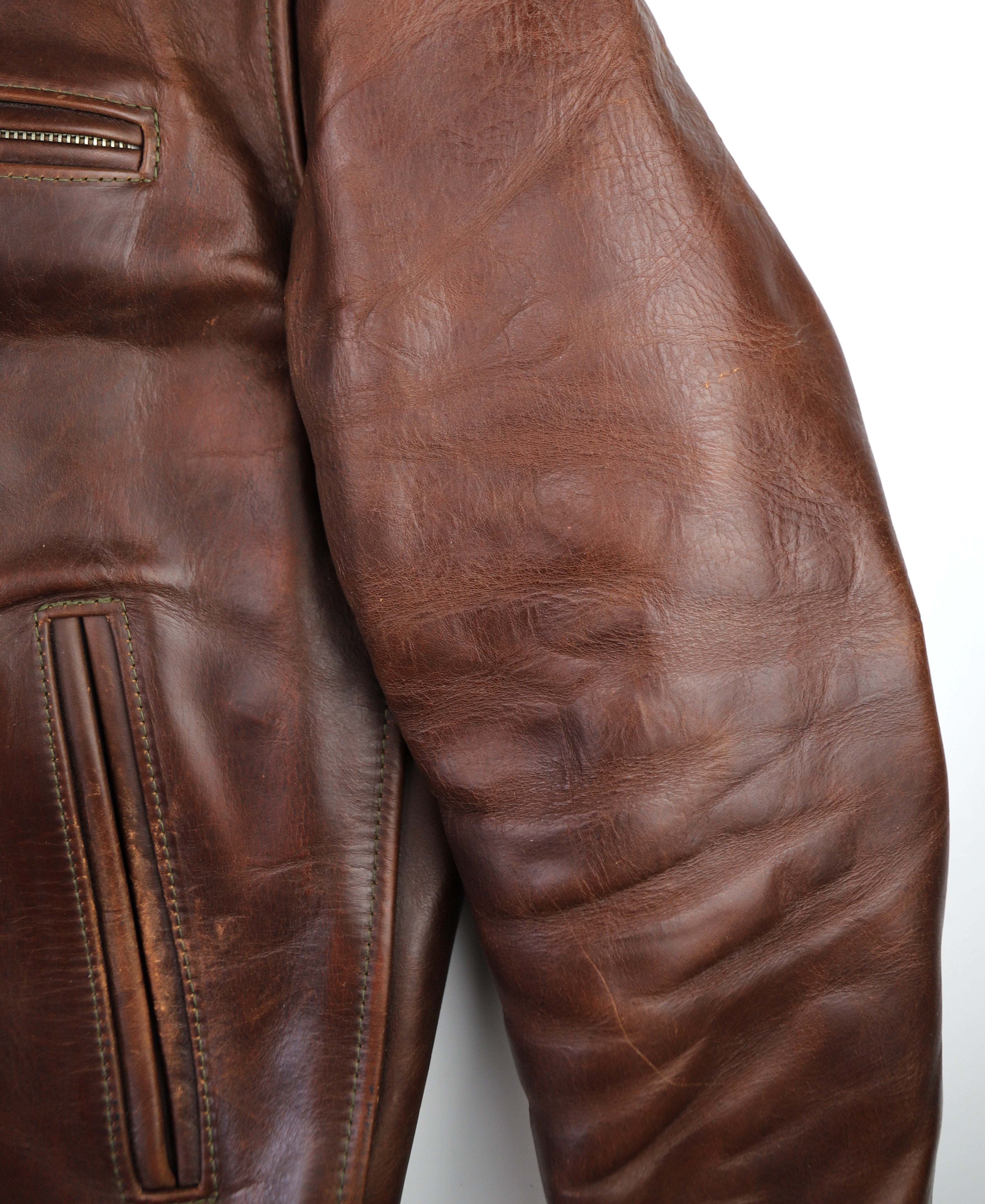 Aero Highwayman, sz 44, Brown CXL Steerhide, Gently Worn