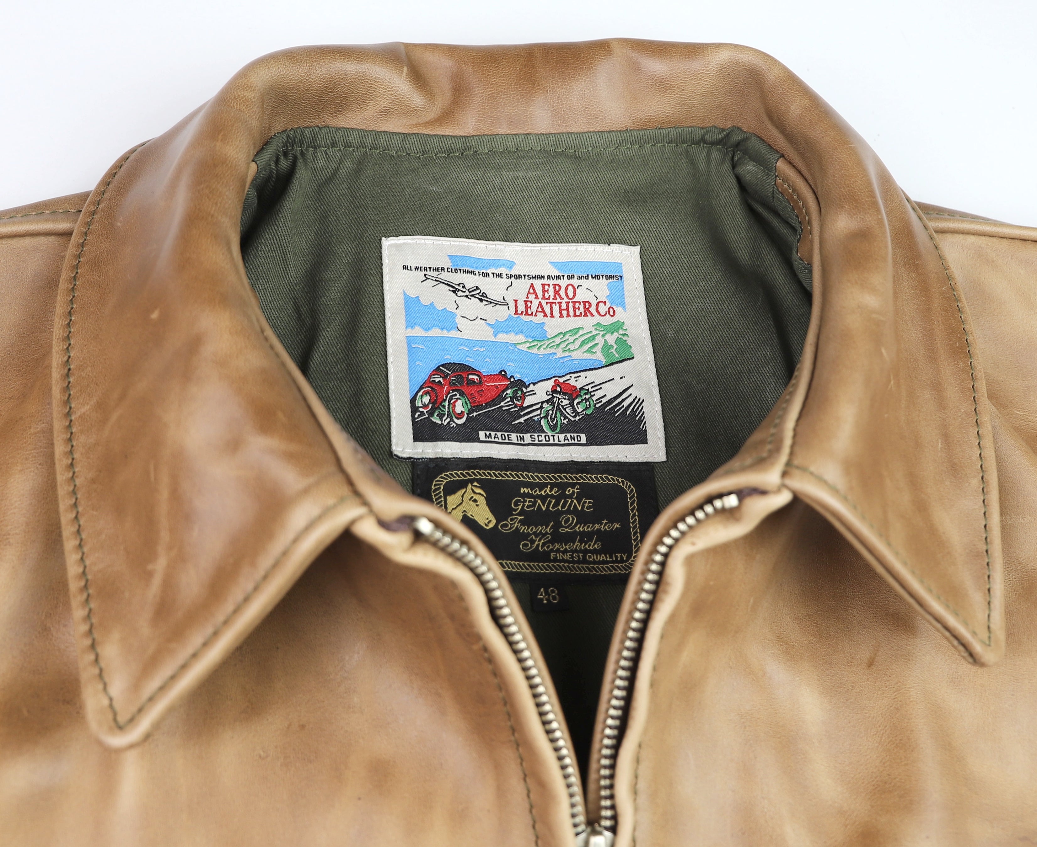 Aero Highwayman, sz 48 (fits like 52), Natural Chromexcel FQHH