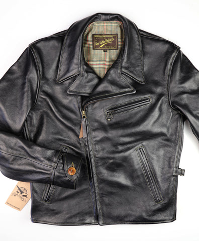 Aero Hooch Hauler, size 40, Blackened Brown Vicenza Horsehide