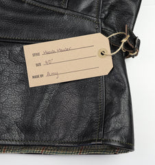 Aero Hooch Hauler, size 40, Blackened Brown Vicenza Horsehide