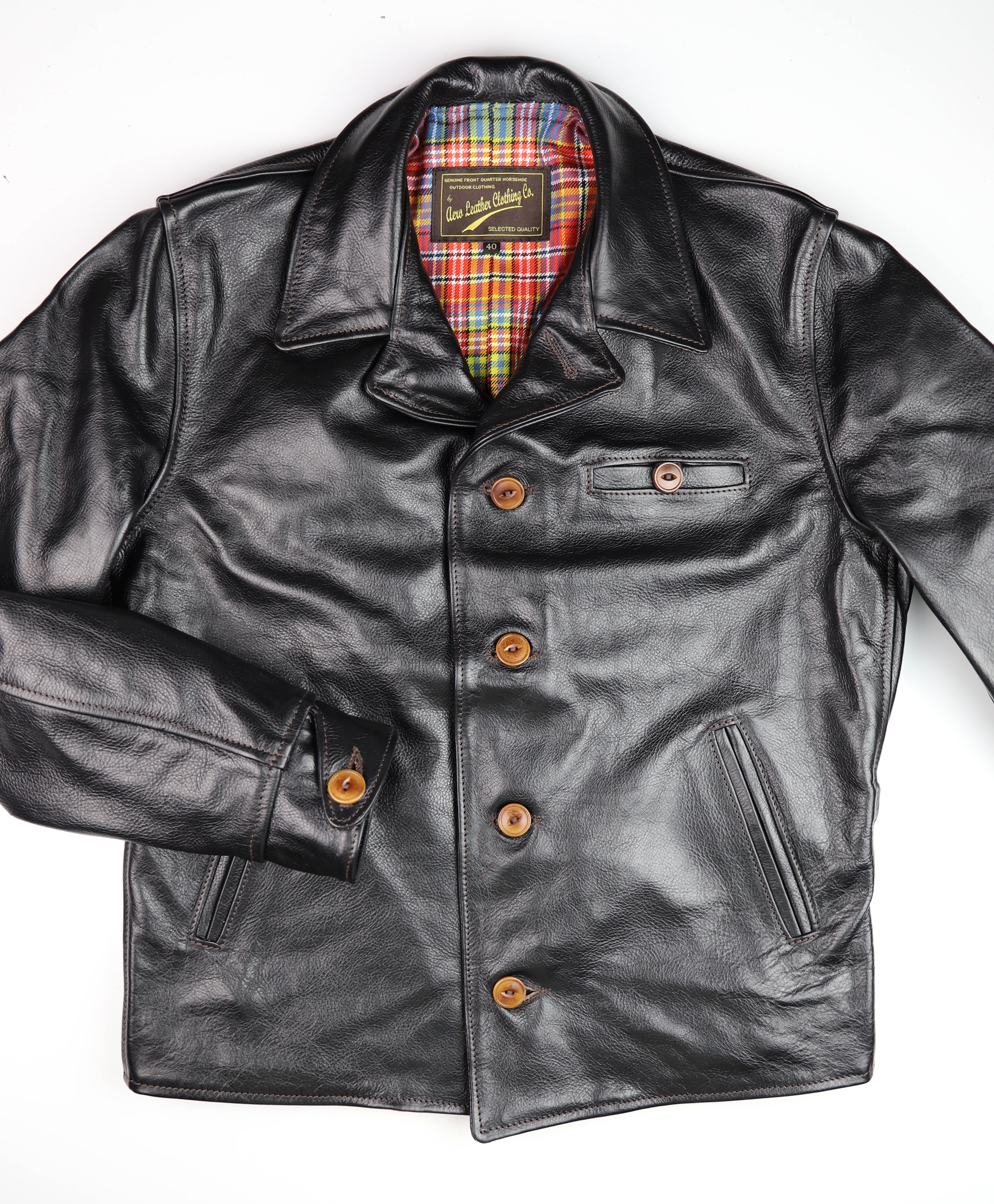 Aero Maxwell, size 40, Blackened Brown Vicenza Horsehide