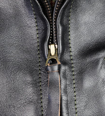 Aero Premier Highwayman, size 44, Blackened Brown Vicenza Horsehide