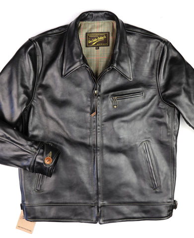 Aero Premier Highwayman, size 44, Blackened Brown Vicenza Horsehide