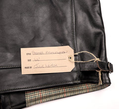 Aero Premier Highwayman, size 44, Blackened Brown Vicenza Horsehide