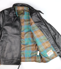 Aero Premier Highwayman, size 40, Blackened Brown Vicenza Horsehide